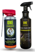 ONE ZESTAW DO BIEŻNI - Smar/olej silikonowy 400 ml + Clean Run Belt do czyszczenia pasów bieżni 1000 ml